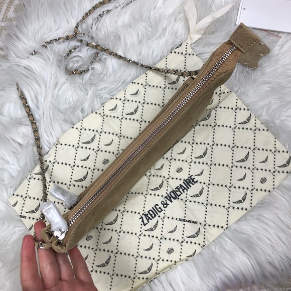 Zadig & Voltaire Rick Blason Suede Crossbody Bag - Picture 6 of 10
